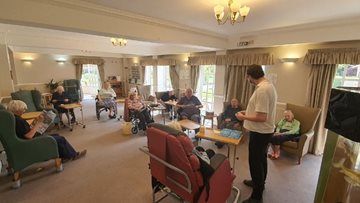 Leeds care home Residents enjoy bingo afternoon